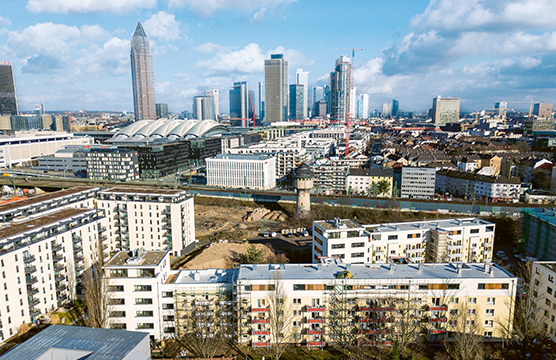 Stadt von oben (Foto)